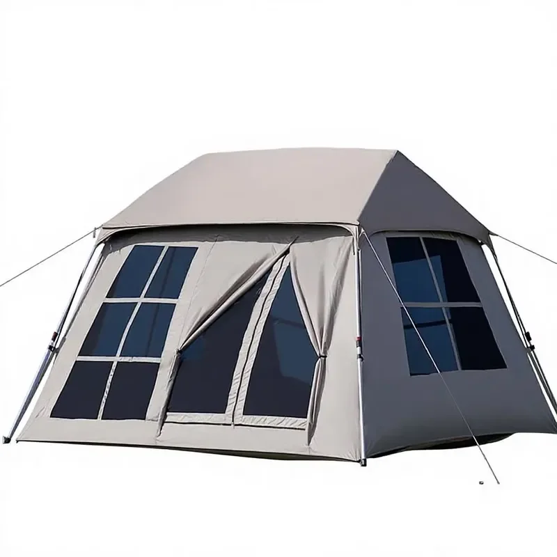 Double Layer Automatic Pop Up Tent 2 Person Waterproof Sunscreen Canopy for Outdoor Camping Hiking Quick Setup Shelter Quick