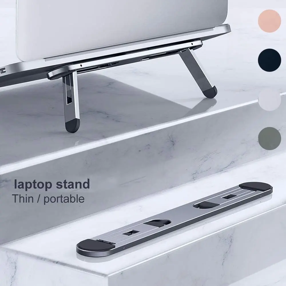 New Invisible Laptop Riser Stand Folding Adjustable Laptop Kickstand Ergonomic Universal Laptop Legs Home Office