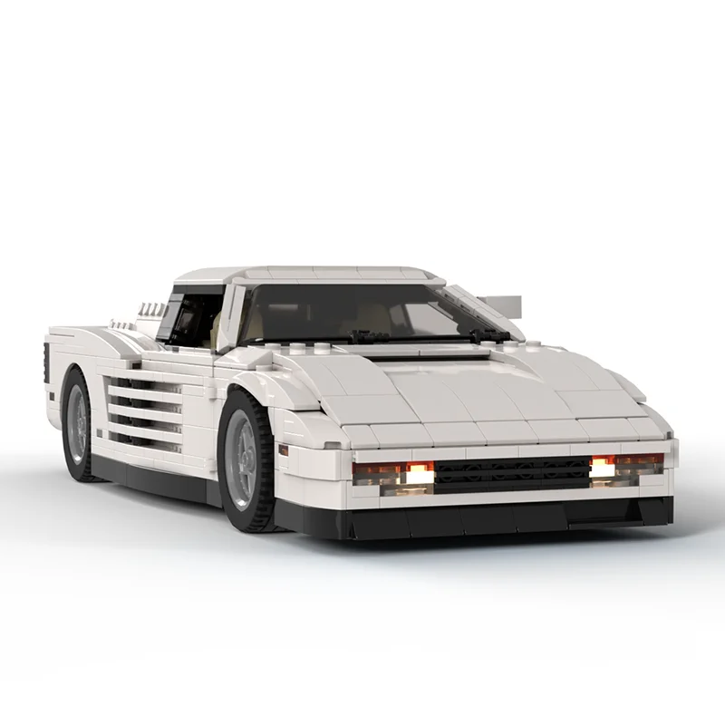 1484 elementy MOC Sonny S Testarossa Icons Model Klocki Konstrukcyjne Pomysł na Prezent Świąteczny Kreatywna Zabawka Edukacyjna Klocki dla Dzieci