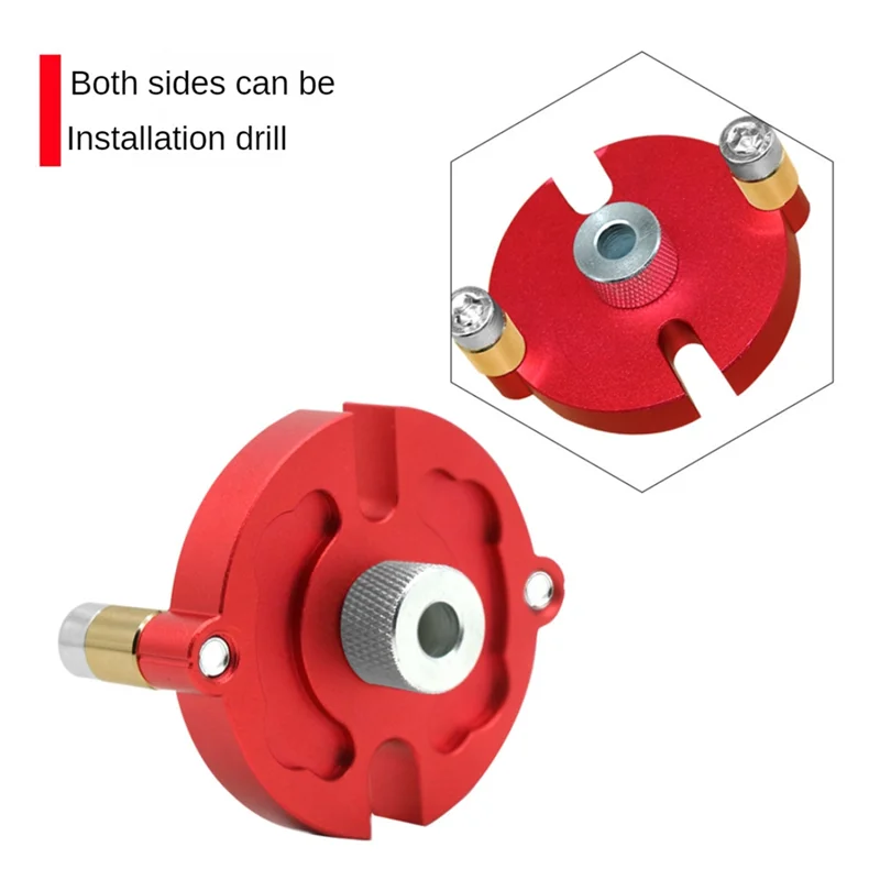 AB47-แนวตั้งหลุมJig 3-10Mm Bushingไม้Fastไม้Splicingเจาะท่องเที่ยวLocator Self-Centering Scriber