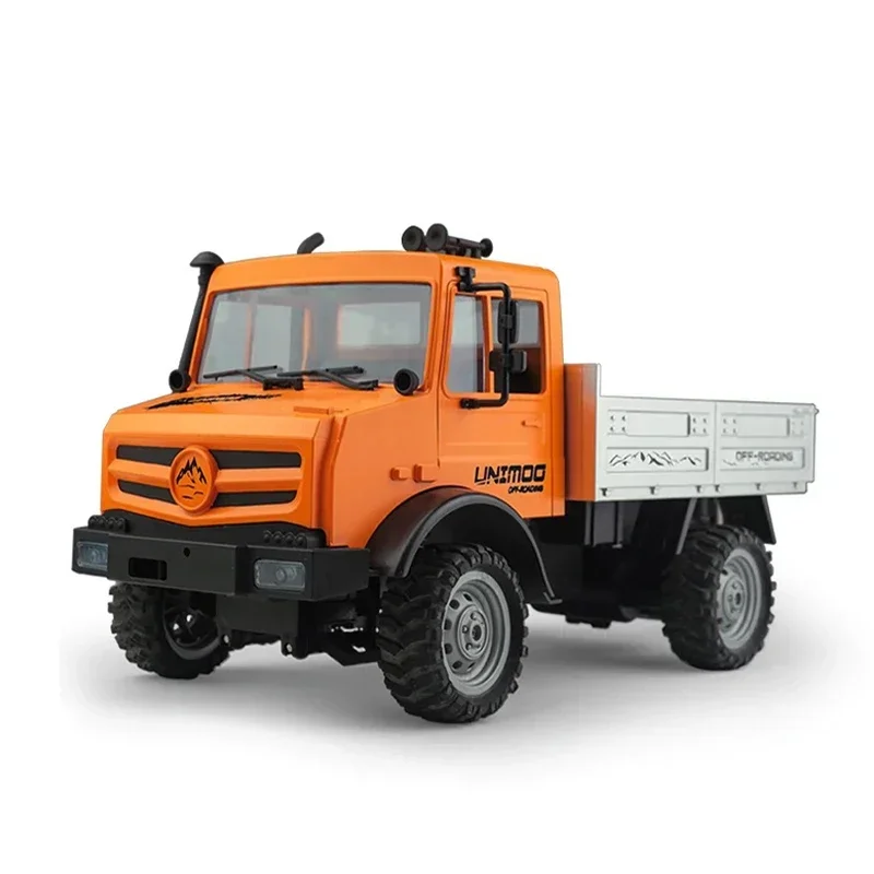 Camión todoterreno 4wd a escala 1:16 con transmisión de engranajes alta/baja y capacidad de escalada, camión de Control remoto Unimog