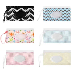 1PCS Eco-Friendly Wet Wipes Bag Baby Wipes Box Wet Wipe Box Cleaning Wipes Ziplock Bag Clamshell Snap Strap Wipe Container Case