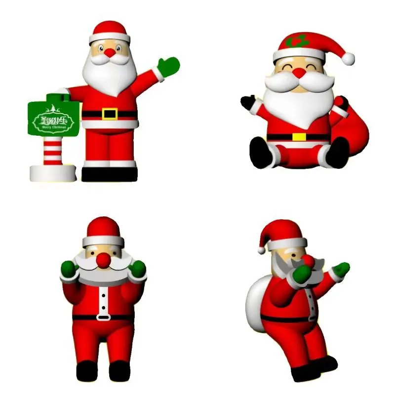 Inflatable Christmas opening decoration glowing climbing wall Santa Claus cartoon snowman Internet celebrity Christmas tree arch