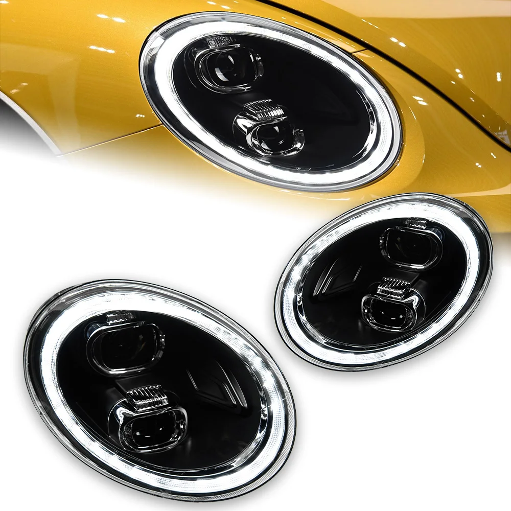 Car Lights For VW Beetle Headlight Projector 2013-2018 Dynamic Signal Head Lamp LED Headlights Drl Lens Automotive Accessories