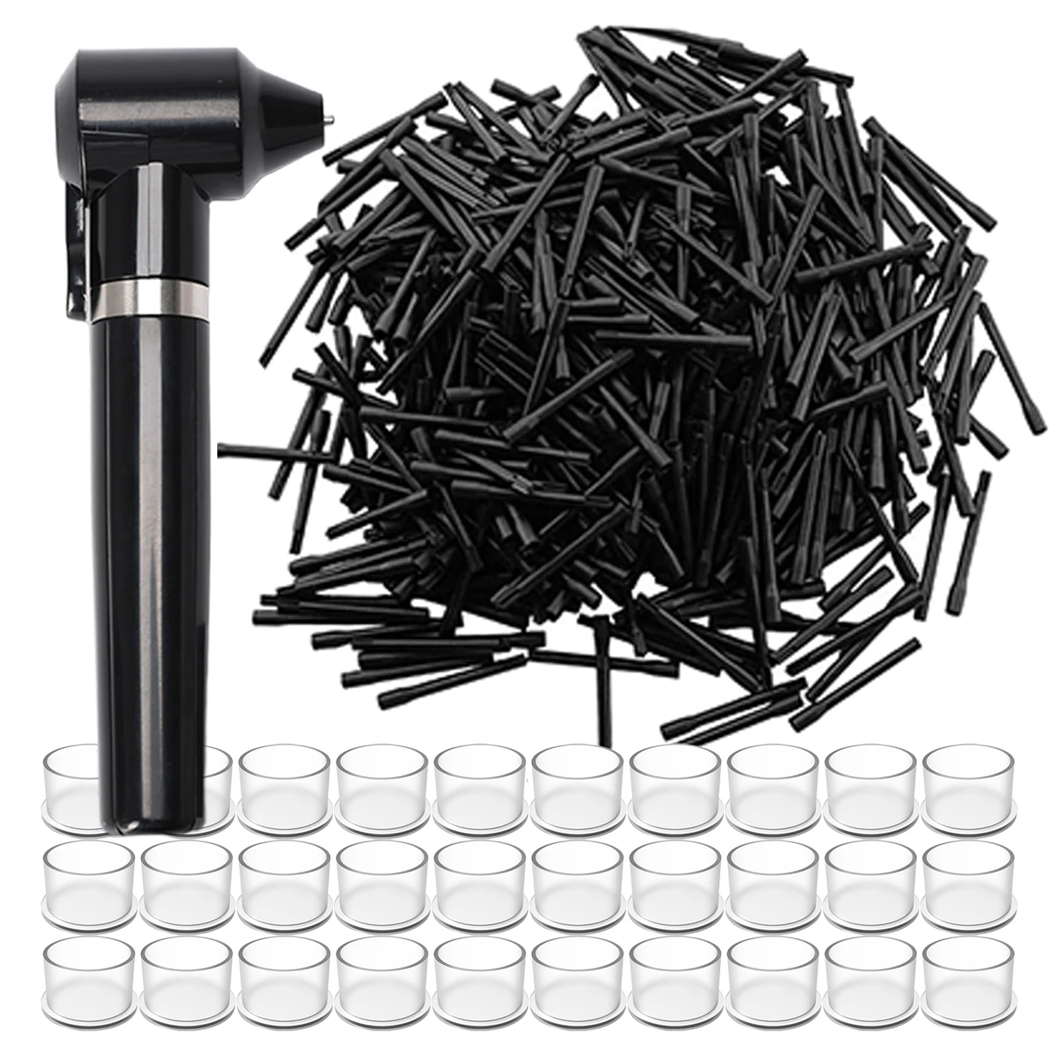 

Tattoo Ink Mixer Machine Set 200Pcs Mixing Sticks 200Pcs Tattoo Ink Cups Pigment Mixer Agitator Sticks for Makeup Eyebrow Color