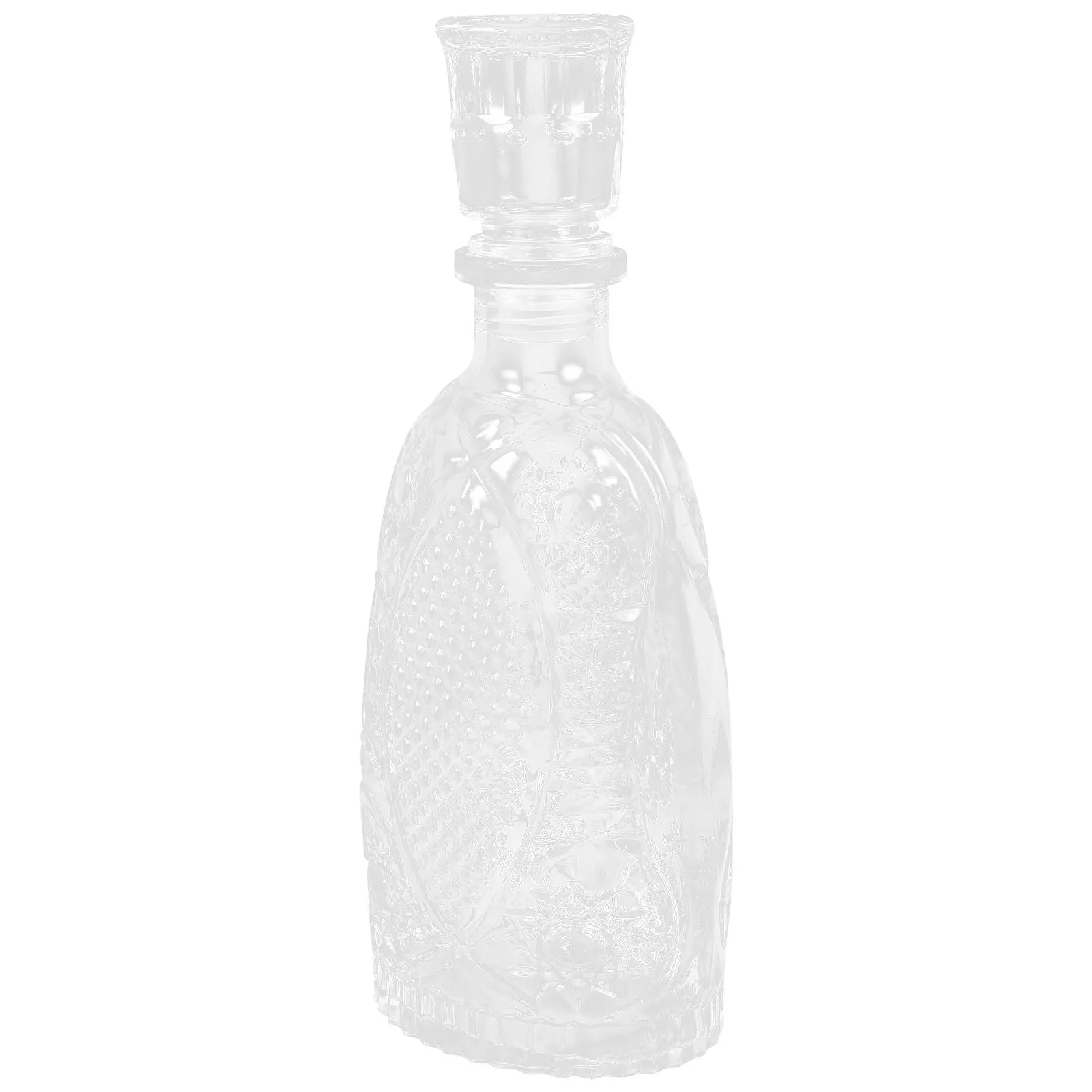 Flat Fish Shape Glass Decanter for Whiskey, Wine & Liquor Aeration – Elegant Bar Decor & Gift