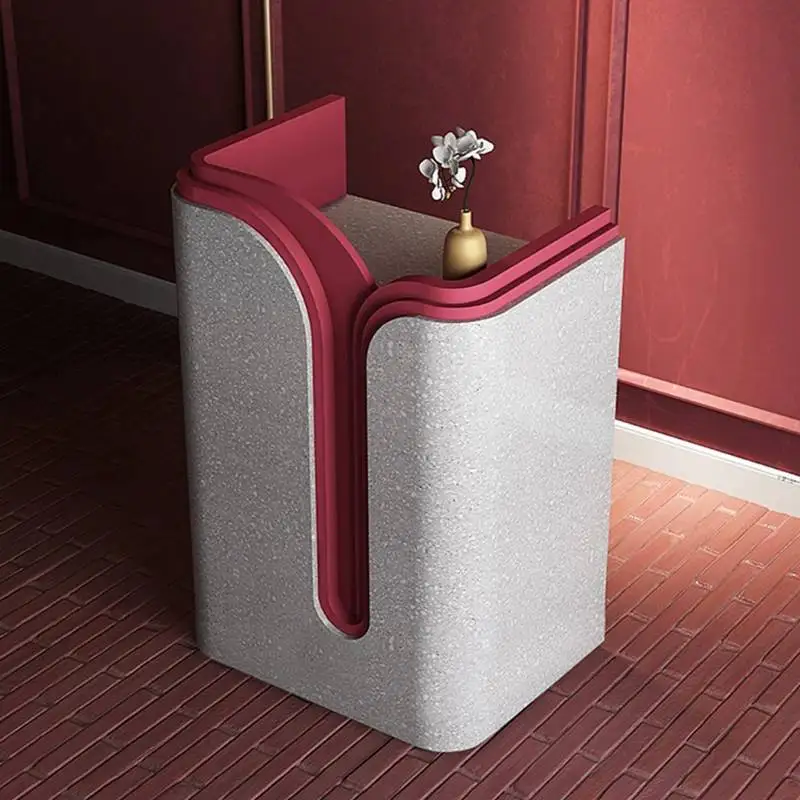 

Storage Decor Reception Counter Modern Drawers Corner Stands Reception Desks Receptionist Business Bancone Per Negozio Furniture