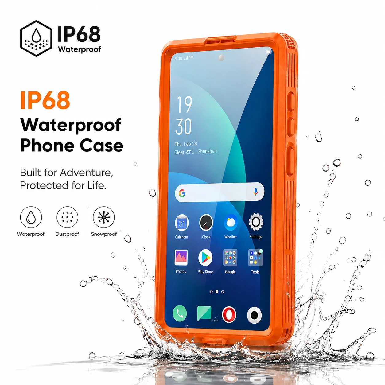 IP68 Wasserdichte Handyhülle für iPhone-Serie, mit Schwimmring, berührungsempfindlich, geeignet für iPhone 18 Pro Max/17/16 – Detail 9