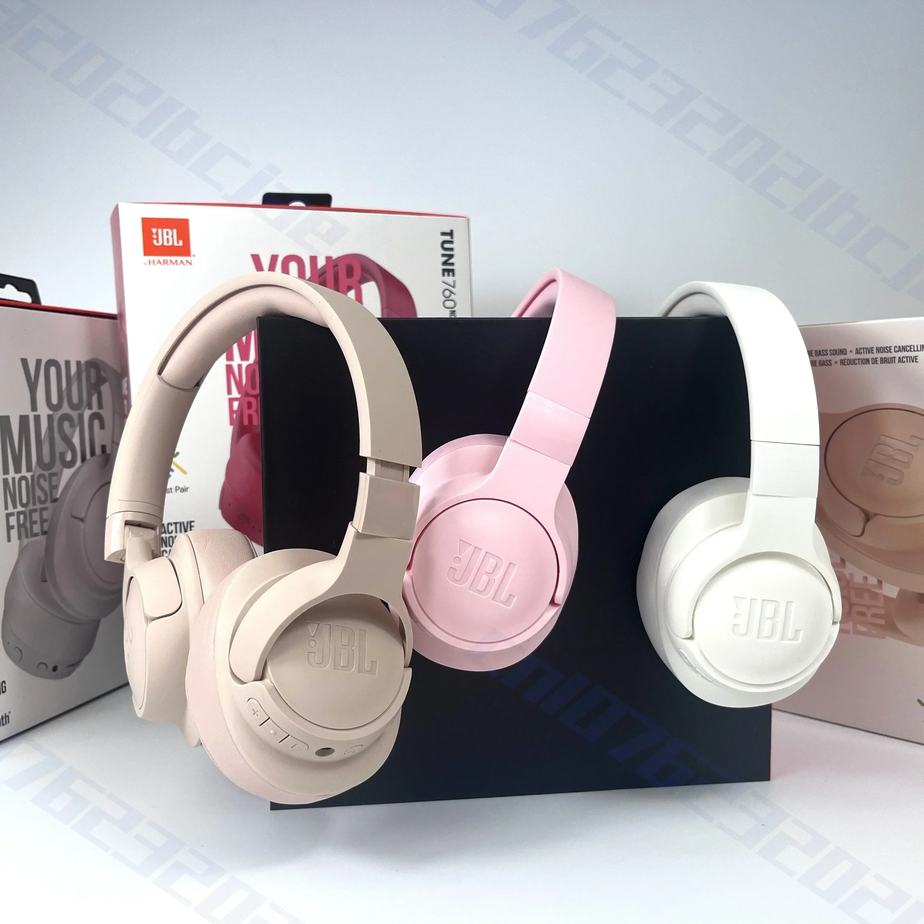 سماعات JBL Tune 760NC الأصلية القابلة للطي فوق الأذن مع خاصية إلغاء الضوضاء النشطة JBL T760NC سماعة رأس رياضية #5