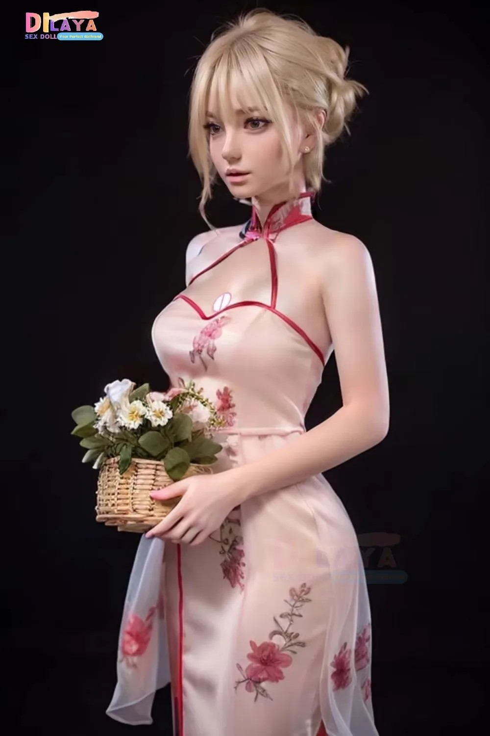 DILAYA Full Size Sex Doll Lifelike Soft Big Breasts Adult Female Vagina Anal Realistic Blonde Beauty Skin Sensual Pleasure Body