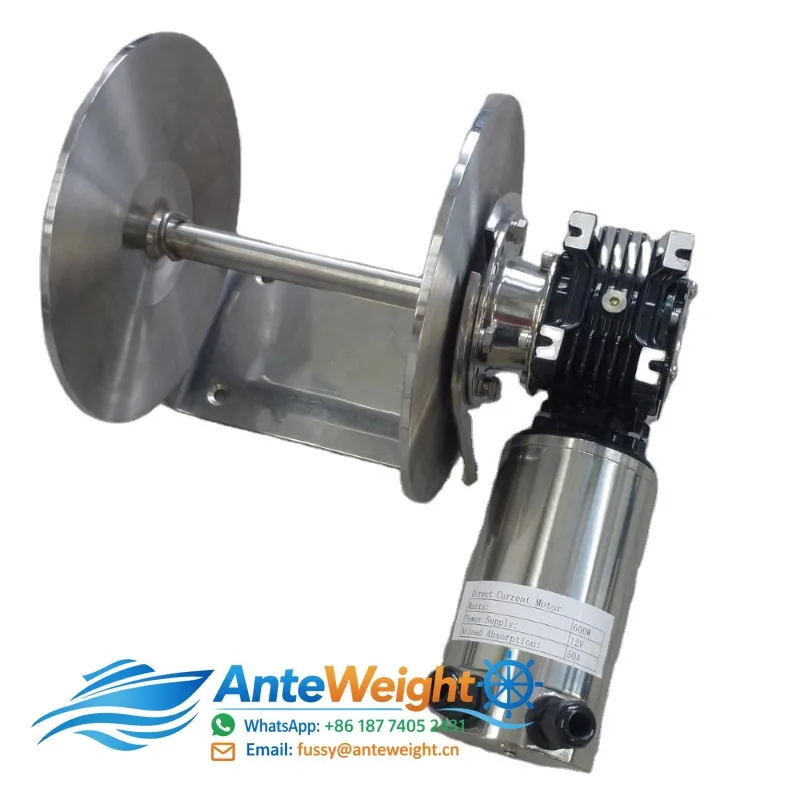 Electric Anchor  Windlass Boat Drum Anchor Winch  Weight 17.5kg 12v/24v Motor 600W