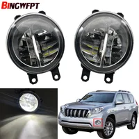 1 par para Toyota Land Cruiser Prado J150 2009 2010 2011 2012 2013 luz antiniebla LED para coche 30W lámpara antiniebla del parachoques delantero 12V