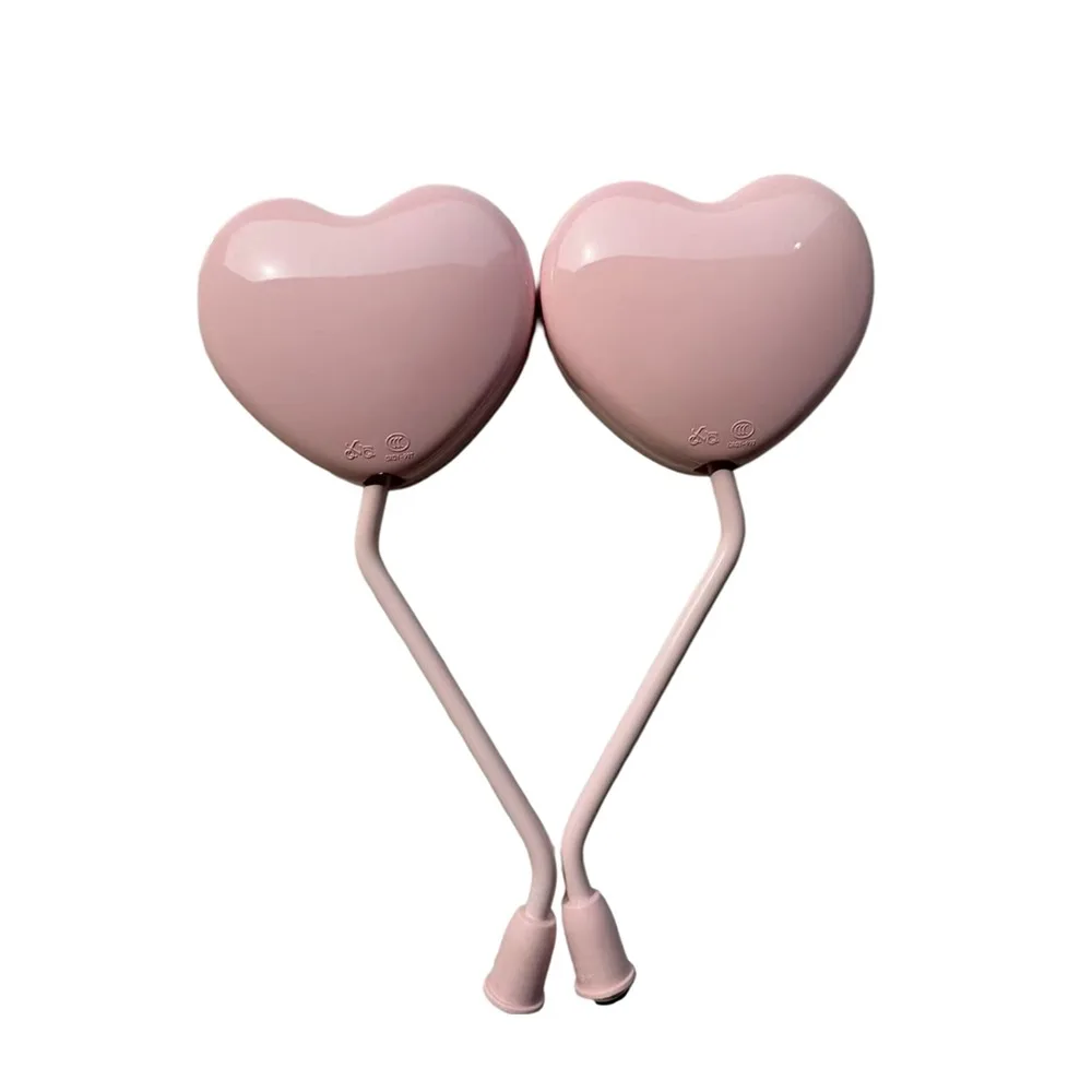 Multicolor Ebike Rearview Mirror Heart Shape Broad Vision Rearview Mirror ABS Material Convex Design Safety Mirror Bicycle