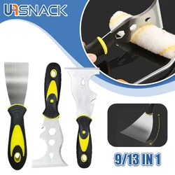 15 in 1 Multifunctional Putty Knife Stainless Steel Paint Scraper Removal Construction Tool for Wallpaper Can Opener Home DIY