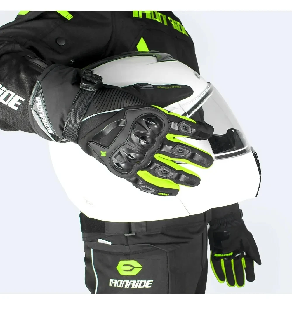 Motorrad Handschuhe Wasserdicht Winddicht Voll Finger Moto Motorrad Reiten Handschuhe Touchscreen Moto Motocross Handschuhe Winter – Detail 17