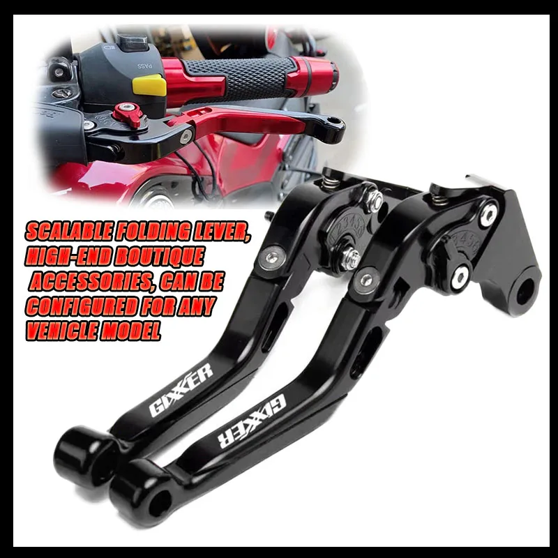 Motorcycle CNC Brake Clutch Levers For GIXXER 250 SF 250SF 150 125 2020-2023 2022 Adjustable Folding Extendable 25 colors