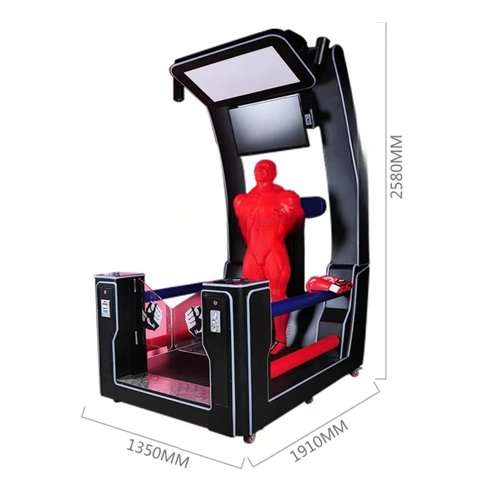 Amusement  Park Automatic Electric Coin Operated Onepunch Big Punch Boxing Training Arcade Game Boxing Gloves Machine