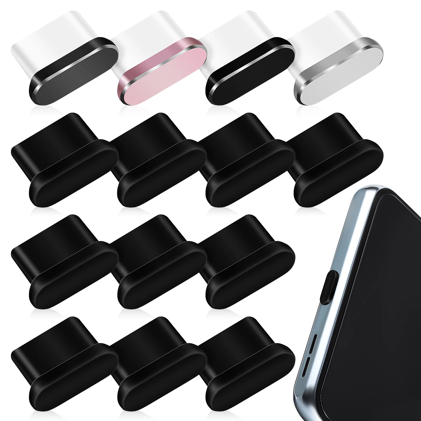 

14 Pcs Waterproof Plug Phones Ports Caps Type Covers Small USB Silicone Plugs Charm