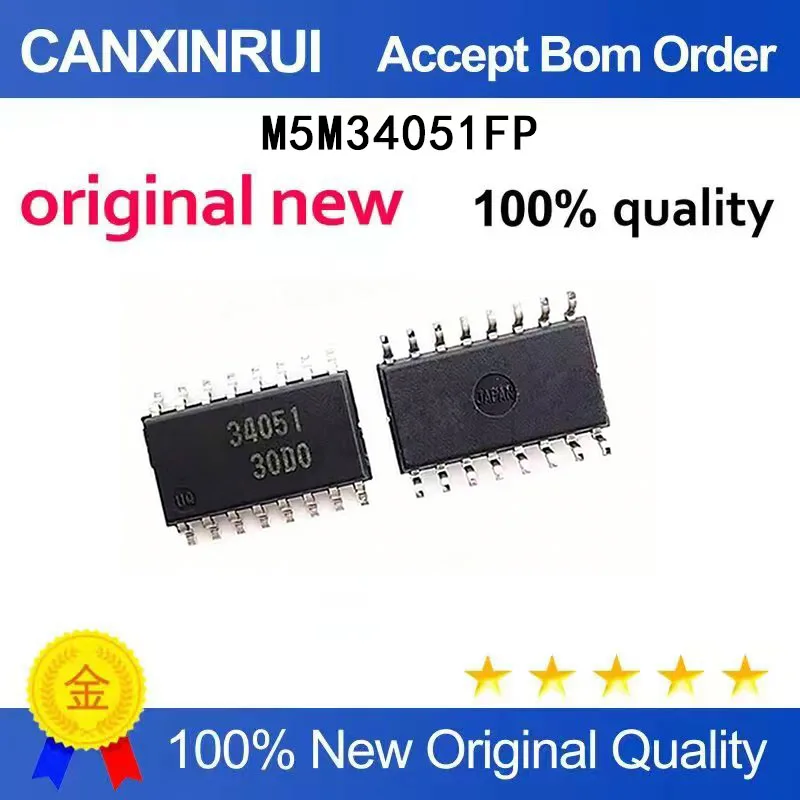 

(5-100 Pieces) Brand new original M5M34051FP package SOP-16 silk screen 34051 transceiver IC chip