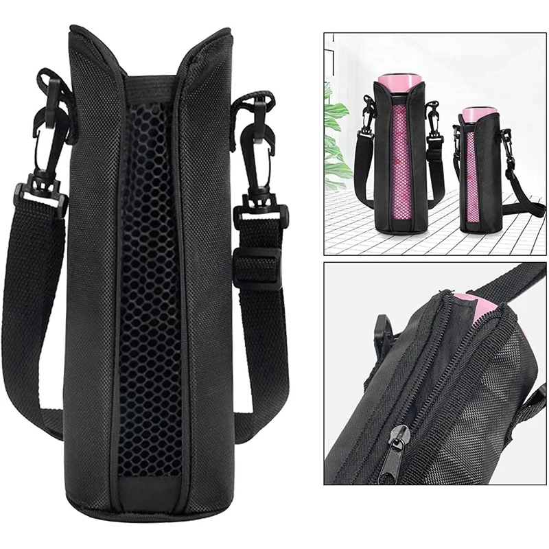 3X Bottle Carrier Pouch,Bottle Pouch Holder Adjustable Shoulder Strap ,Cooler Bag Daily Outdoor Activities Bottle Sleeve