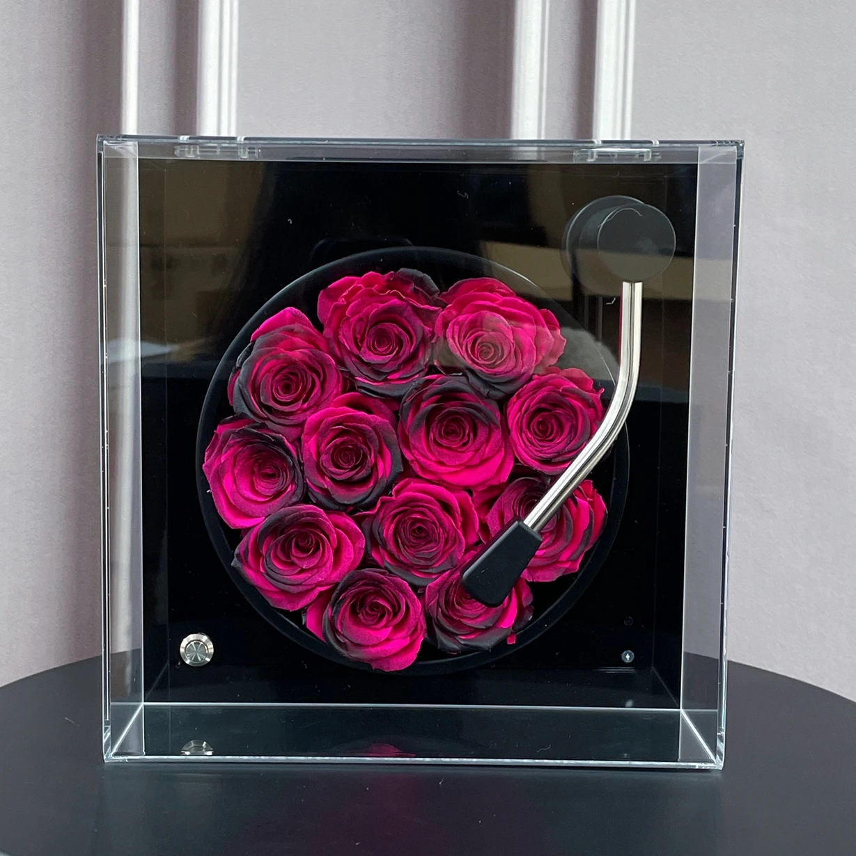 Home Decoration Flower Phonograph Everlasting Eternal Roses Bluetooth Speaker Immortal Forever Preserved rose Phonograph