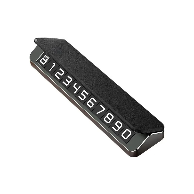 

Temporary parking sign, high-end leather gifts, personalized hidden metal leather