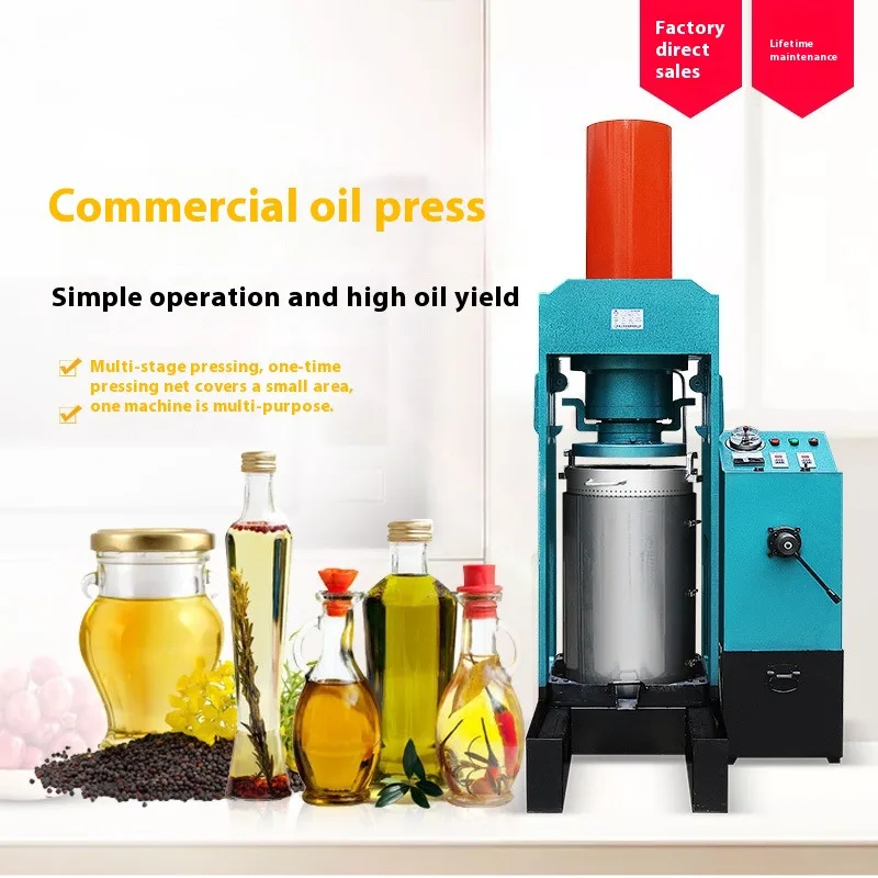 Commercial Fully Automatic Hydraulic Small Press High Peanut, Rapeseed, Sesame, And Soybean Yields For Oil Works