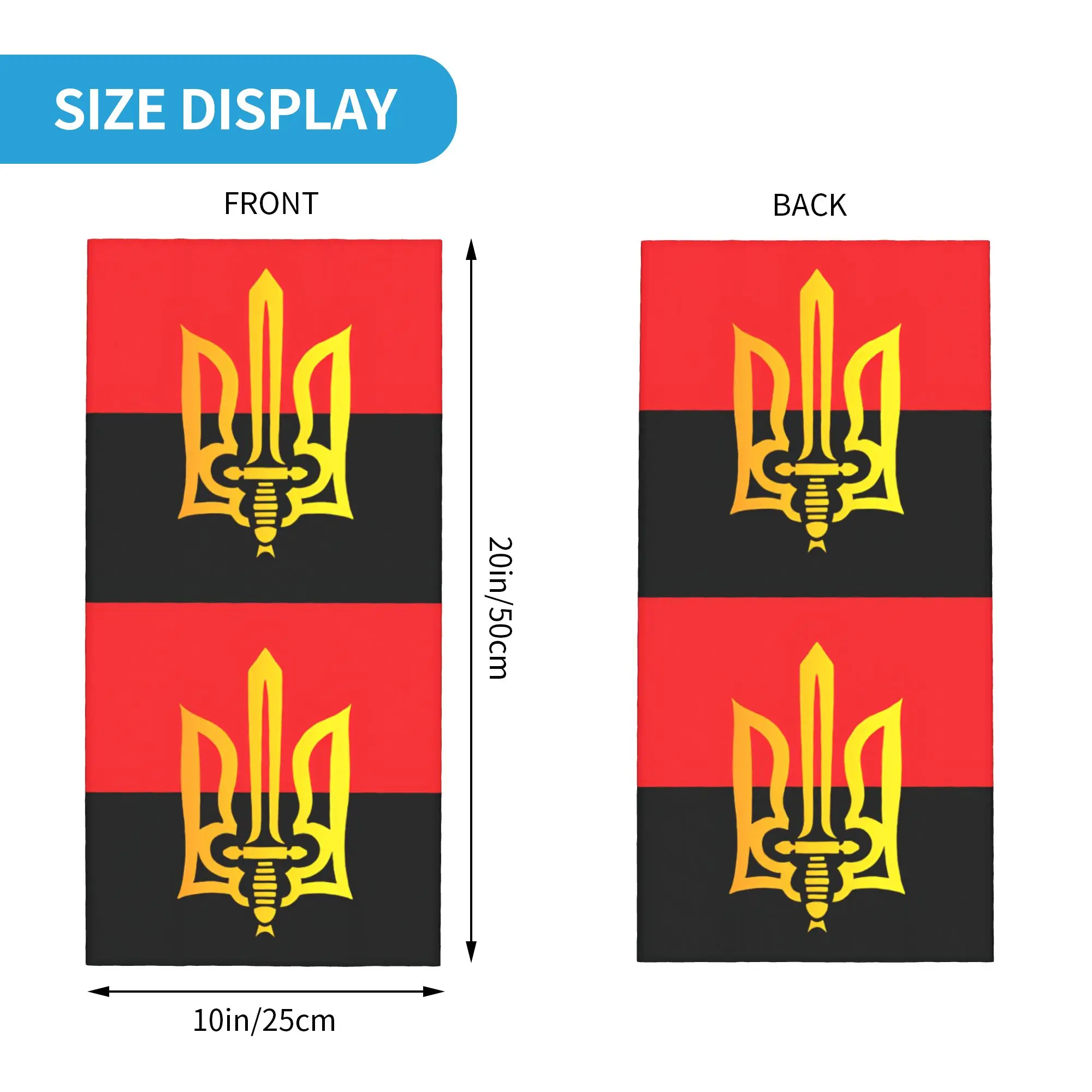 Ukraine Flag Bandana Neck Gaiter Windproof Face Scarf Cover Women Men  Headwear Tube Balaclava