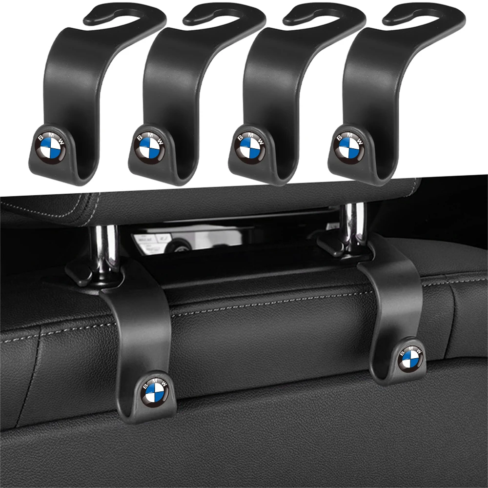 2/4Pcs Car Seat Back Hook Organizer Holder Storage Clips For BMW M E46 E90 E39 E60 E36 E30 E61 E91 E92 E87 MPerformance F10 F20