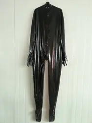 Goma de látex Gummi Ganzanzug Catsuit Anzug Zentai, traje negro, talla XS-XXL