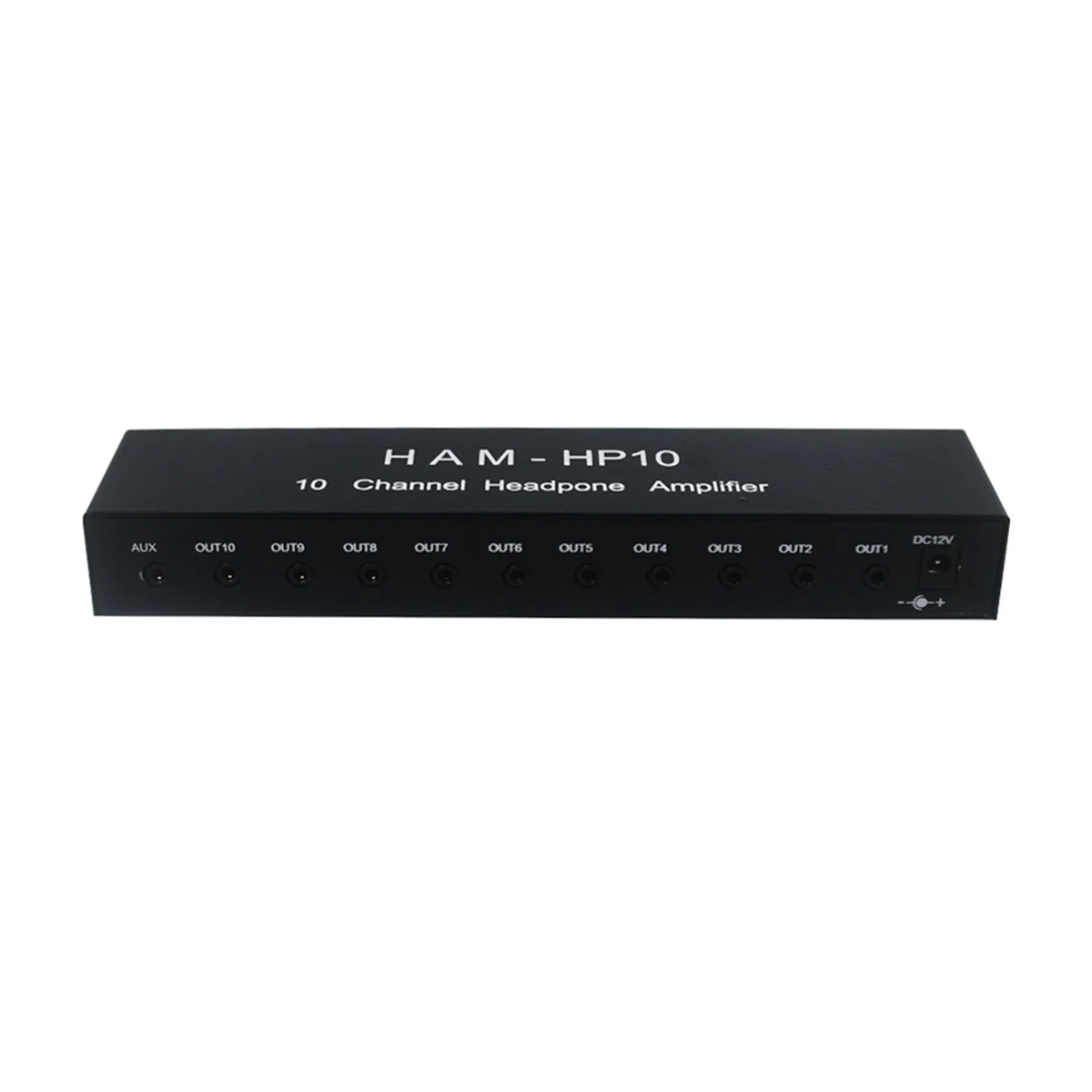 Distributore audio Distributore audio con lente d'ingrandimento per cuffie a 10 canali Splitter stereo da solo