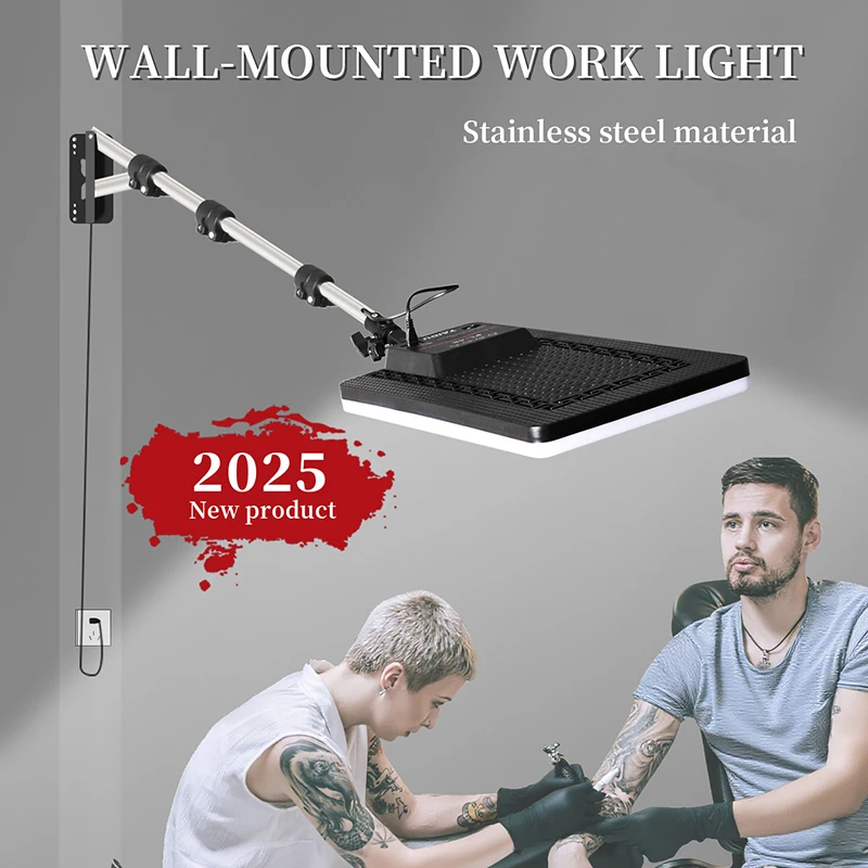 

TAIDU Tattoo Adjustable Mounted Led Wall Light Stainless Steel Frame Wall Lamp Three Color Lighting Led Wall Lamp Equipment