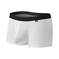 Mens Elephant Nose Ribbed Briefs Underwear Breathable Sweat Absorption Trunks Male Panties Solid Underpants Shorts Slip