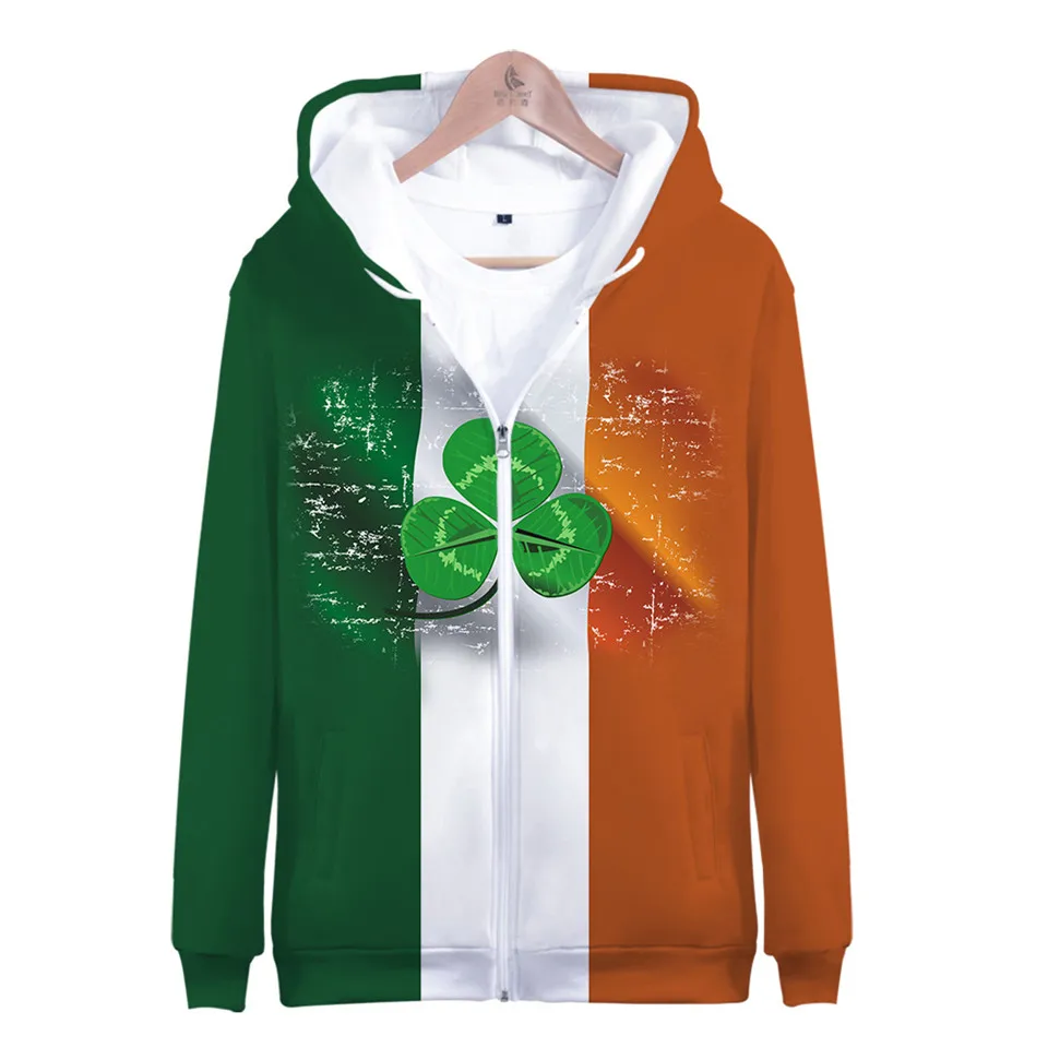 

2026 hot fashion style Liverpool personality coat Irish Green printing figure men general high-quality jacket sweatshirt hoodie