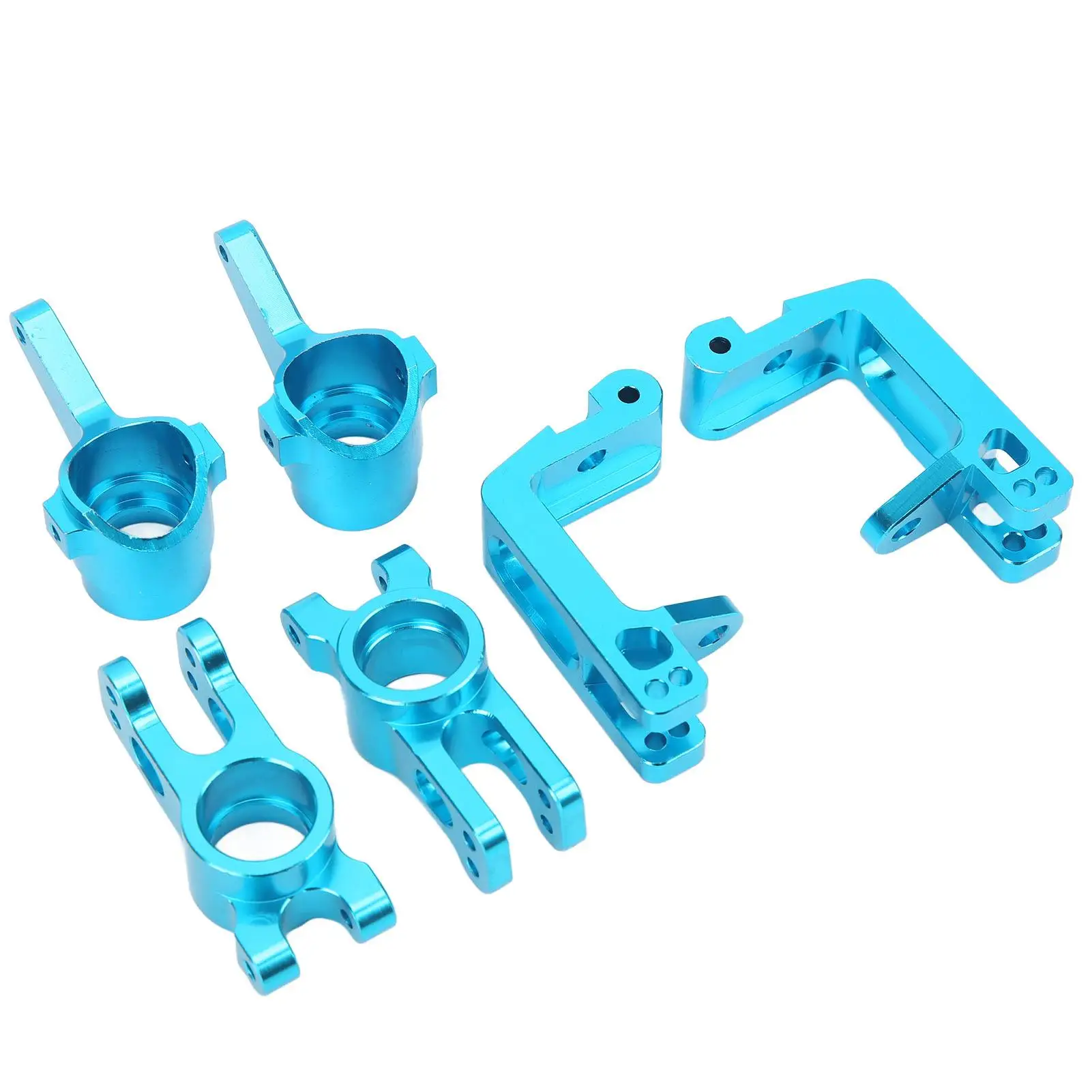 Durable Blue RC Steering Knuckle Hub Carrier Kit for 1 /8 Scale Remote Control Cars