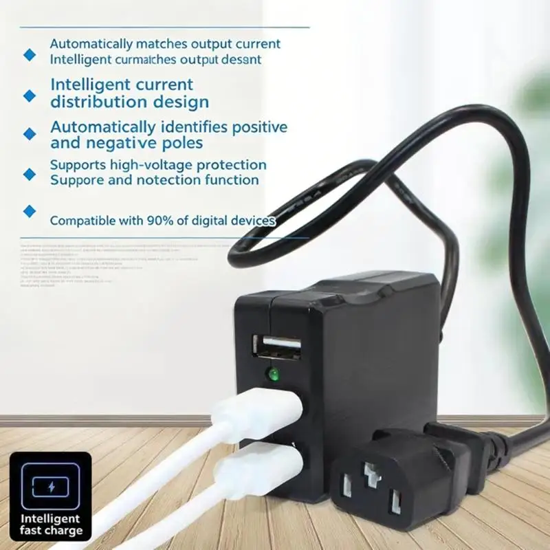 3Ports USB For Electric Bike Motorcycle With 5V 2.1A Output 1M Cable for Phones Tablets USB Lights K1KF