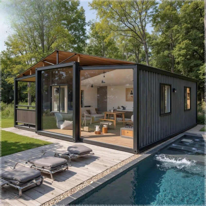 فيلا جاهزة من الفولاذ الخفيف بتصميم حديث عالي الأداء، منزل معياري عالي الأداء #3