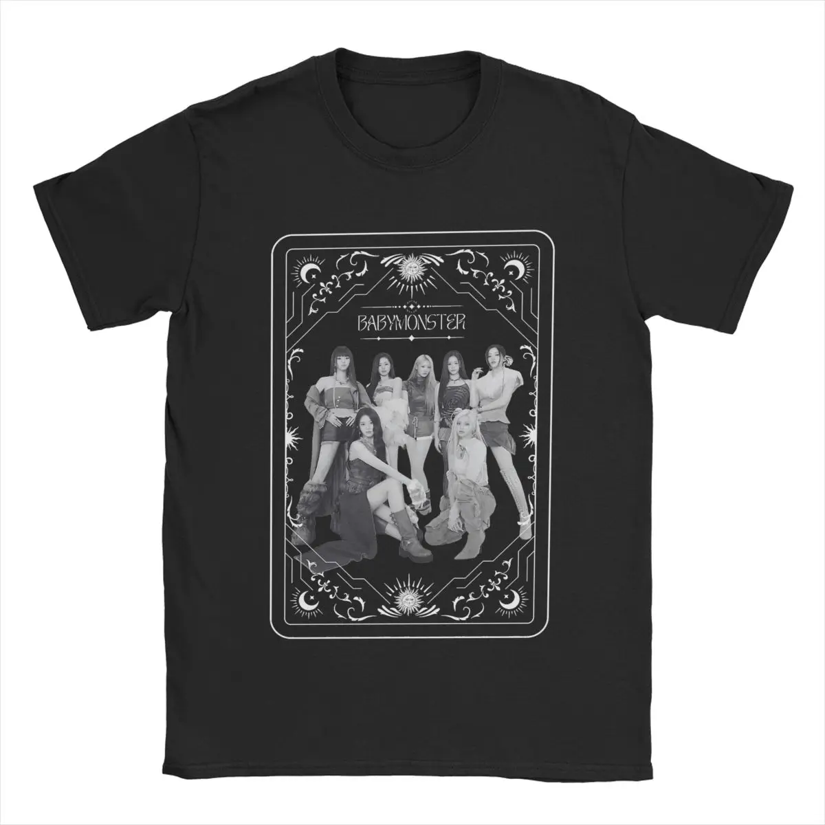 Men Tarot Babymonster KPOP T Shirts Cotton Clothes Cool Short Sleeve Round Neck Tees Summer T-Shirts