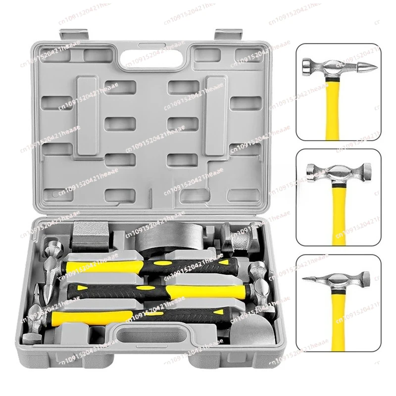 Suitable for 7-piece/set dent repair car panel sheet metal hammer tool