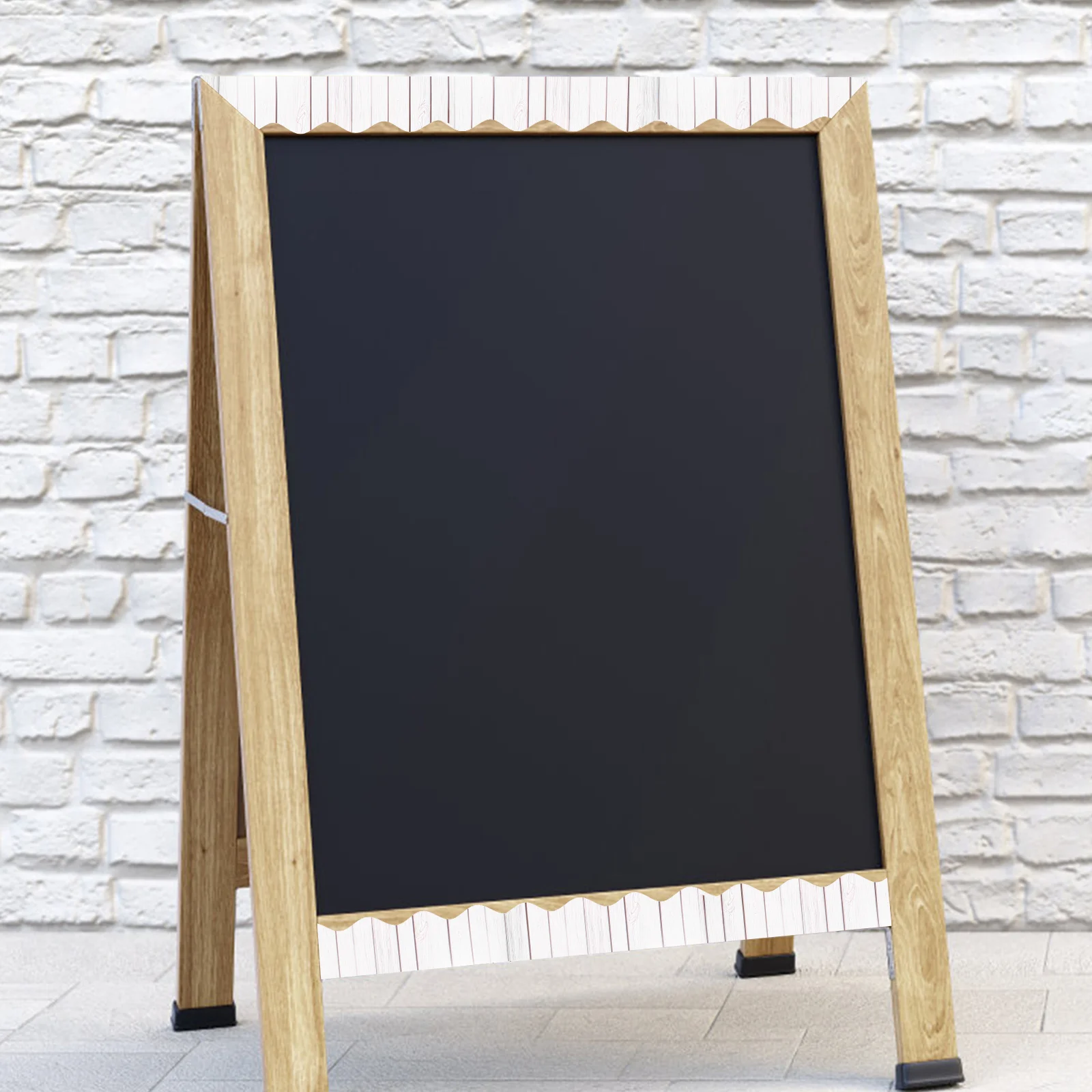 

Wood Grain 5.7x10m Blackboard Border Stickers Removable Bulletin Board Paper Classroom Decor DIY Craft Project