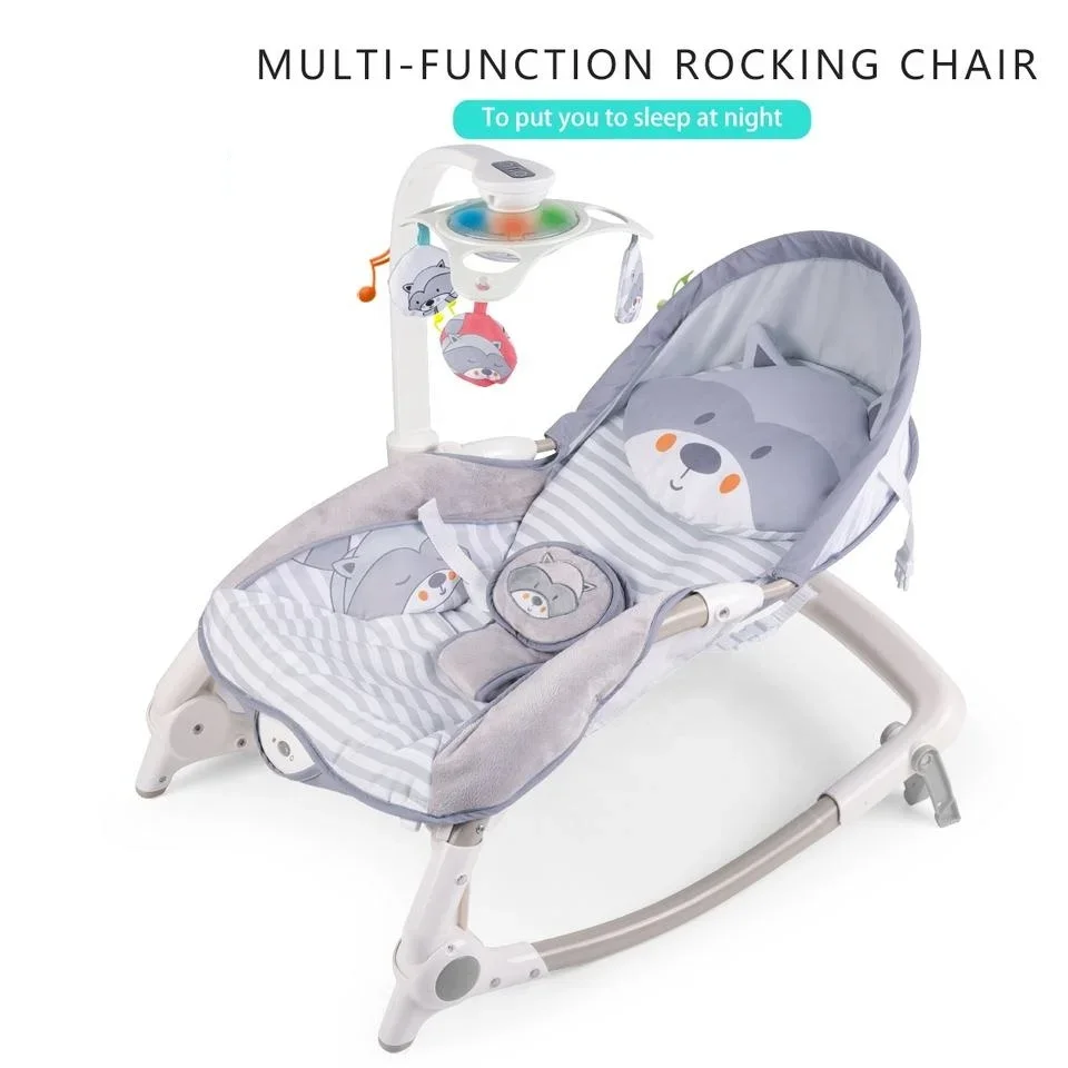 Hot Multi-function Rocking  Chair Musical Vibrator Rocker Electric Baby Toy Bouncer Soothing Girl Children Toys