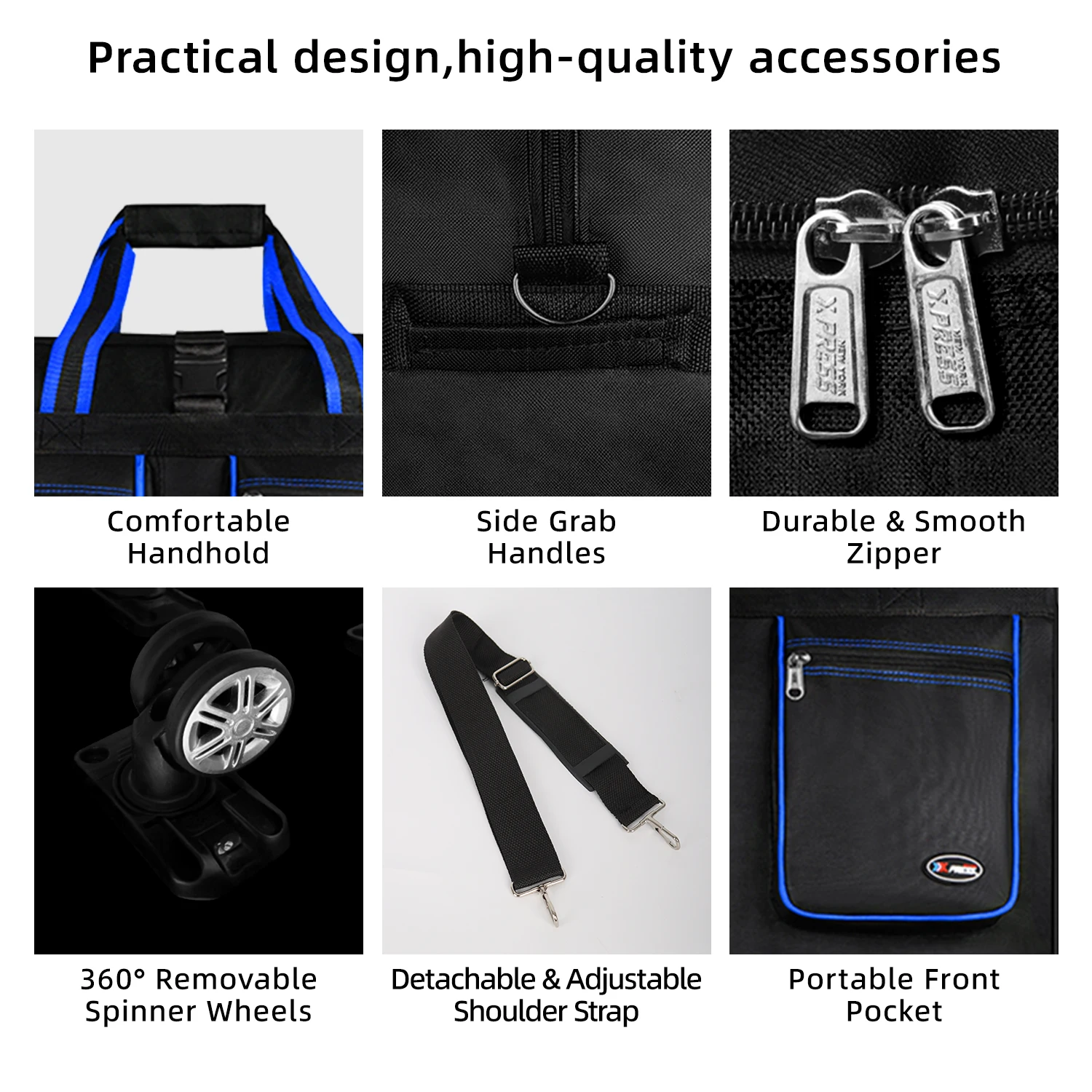 30inch 36inch 40inch Rolling Travel Luggage Bag Waterproof Large Capacity Foldable Expandable Suitcase Bag For Moving Storage