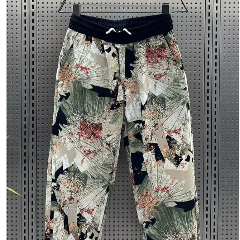Simple Summer Youth Popular Casual Pants Temperament Trendy Men's Loose Pants New Fashionable Brand Sports Pants Mens Clothing