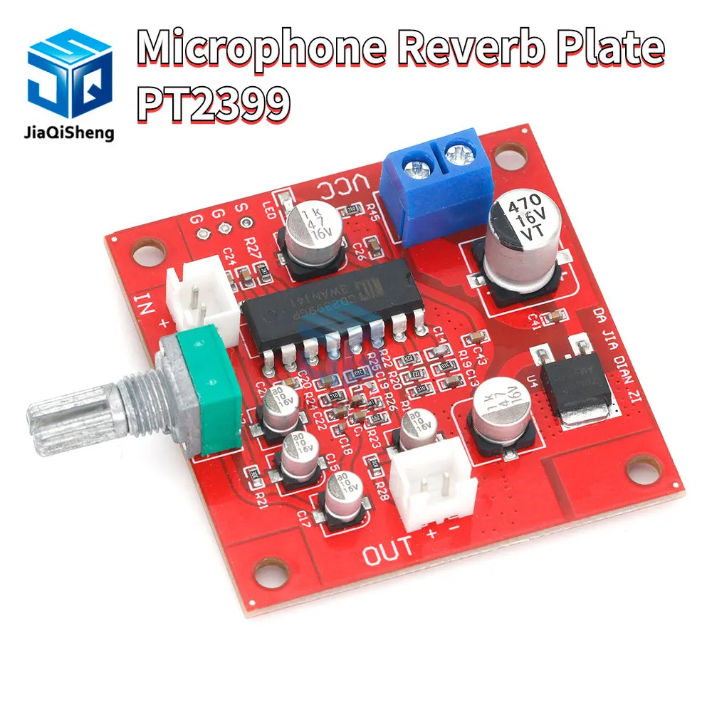 PT2399 Microphone Reverb Plate Reverberation Board No Preamplifier Function Module