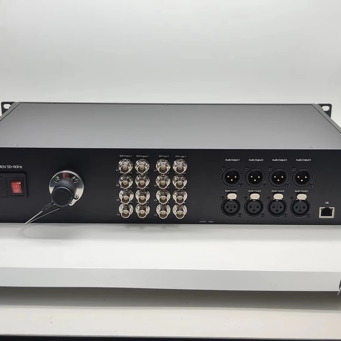 TV Station Studio Sdi 4k to Fiber Optic 12g Sdi Fiber Converter Fiber Optic Transmitter and Receiver