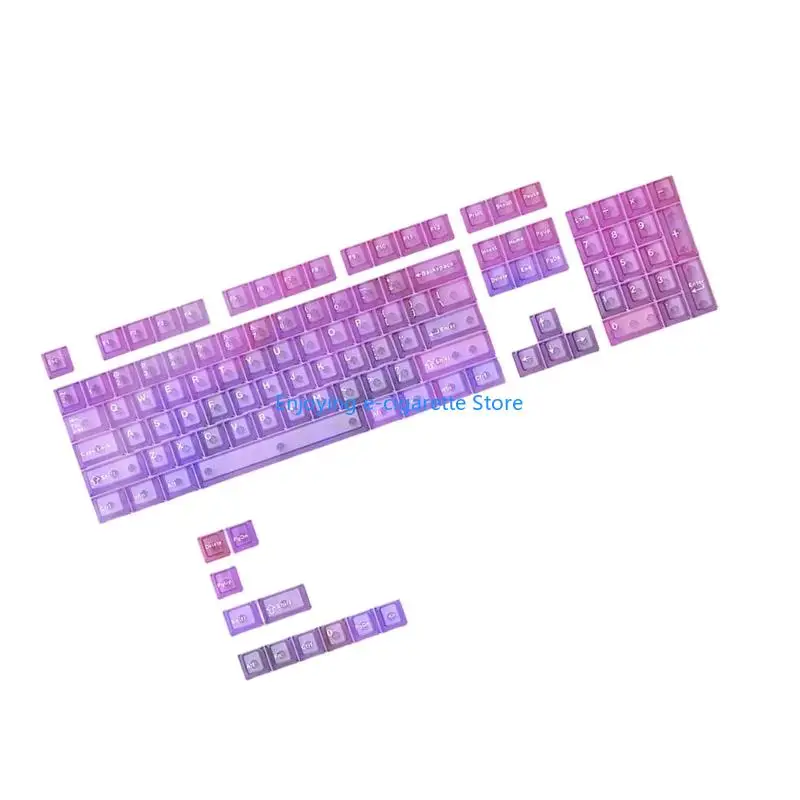Klare 115-Tasten-Tastenkappen mit Originalprofil, Farbsublimation für Gaming-Tastaturen, Tastenkappe Y4QF – Detail 7