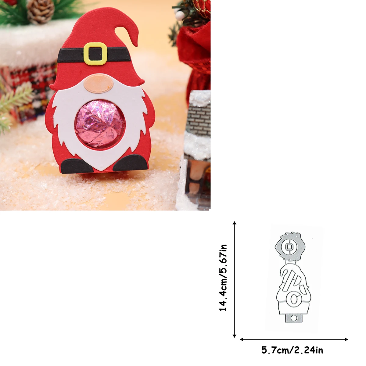 Metal Cutting Dies Christmas Santa Claus Scrapbooking Blade Punch Cut Embossing Stencils Album Paper Card Template Mold Craft