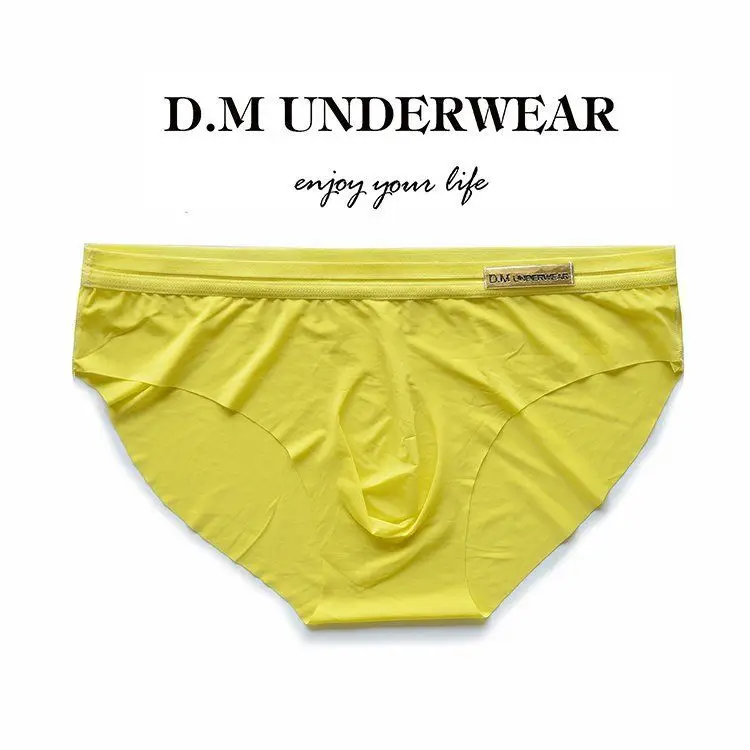 New Design Men's Underwear Low Waist Triangle Pants Male Summer Cool Breathable Comfortable Soft Brief Underspants