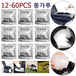 Productos químicos de baño para acampada, Gel absorbente ecológico, inodoro portátil para exteriores, senderismo, 12-120 piezas