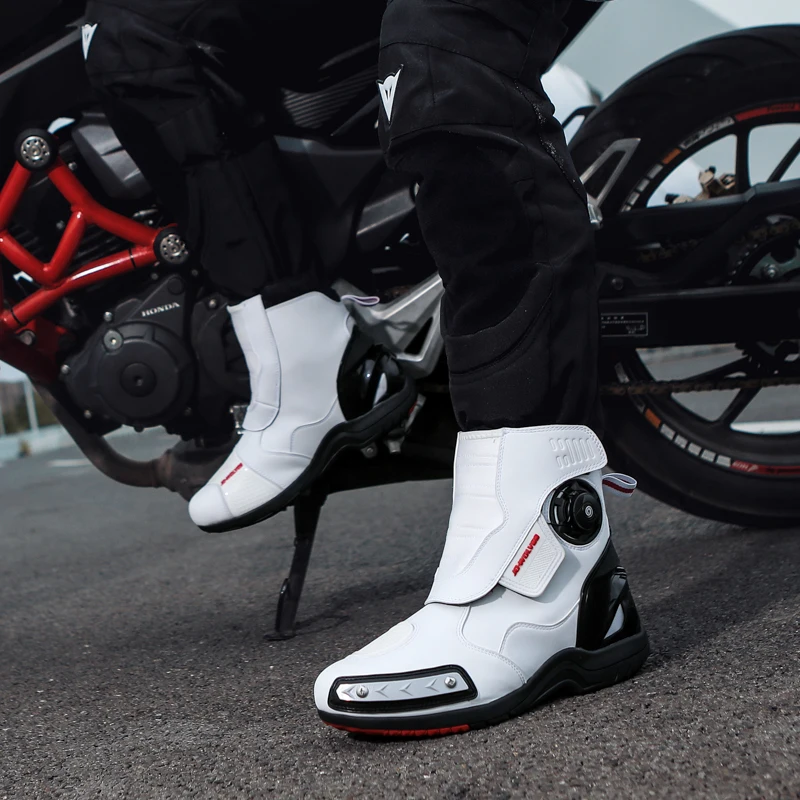 

Motorcycle protective riding boots high top unisex four season new fashion anti fall anti slip travel cycling boots equipment